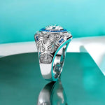 Vintage Men's Moissanite Engagement Ring - Ornalux