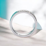 D Color Moissanite Wedding Band Rings for Men - Ornalux