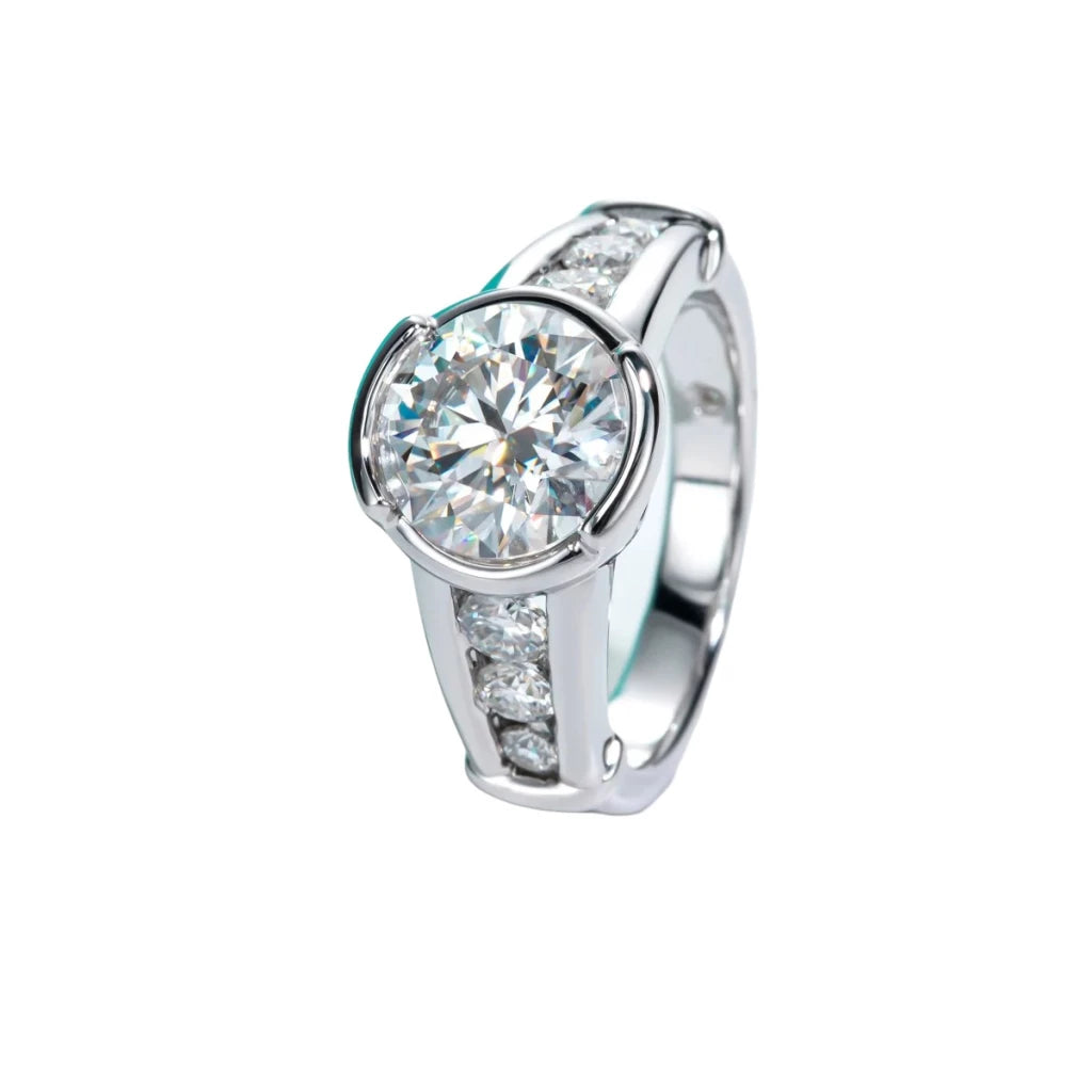 Luxury 3Ct Moissanite Band Ring - Ornalux