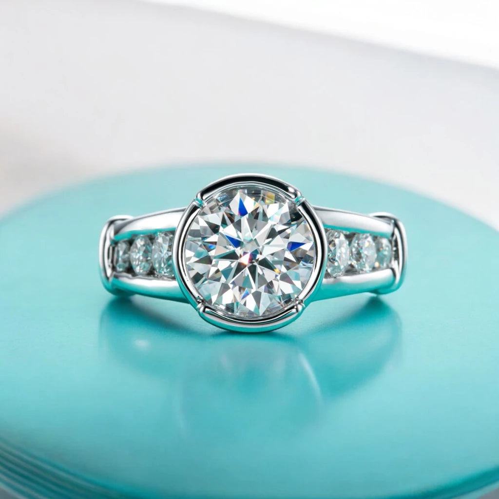 Luxury 3Ct Moissanite Band Ring - Ornalux