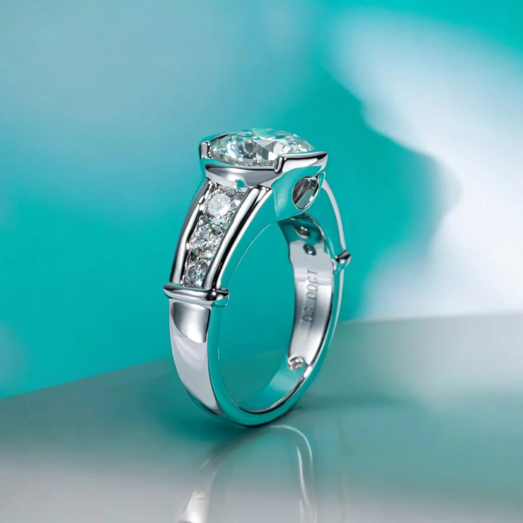 Luxury 3Ct Moissanite Band Ring - Ornalux