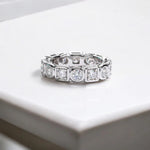 3.5mm D Color Moissanite Wedding Band - Ornalux