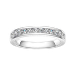 2mm Round Cut Moissanite Wedding Band - Ornalux