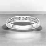 2mm Round Cut Moissanite Wedding Band - Ornalux