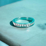 2mm Round Cut Moissanite Wedding Band - Ornalux