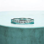 2mm Round Cut Moissanite Wedding Band - Ornalux