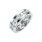 Moissanite Eternity Band Ring for Men/Women - Ornalux