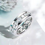 Moissanite Eternity Band Ring for Men/Women - Ornalux