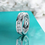 Moissanite Eternity Band Ring for Men/Women - Ornalux