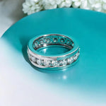 Moissanite Eternity Band Ring for Men/Women - Ornalux