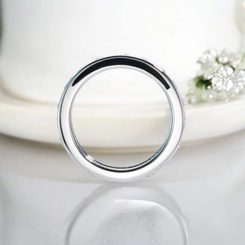 Moissanite Eternity Band Ring for Men/Women - Ornalux