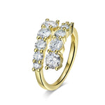 Luxury 3.26Cttw Moissanite Diamond Twist Ring - Ornalux