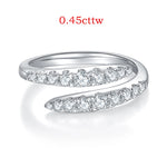 Luxury 3.26Cttw Moissanite Diamond Twist Ring - Ornalux
