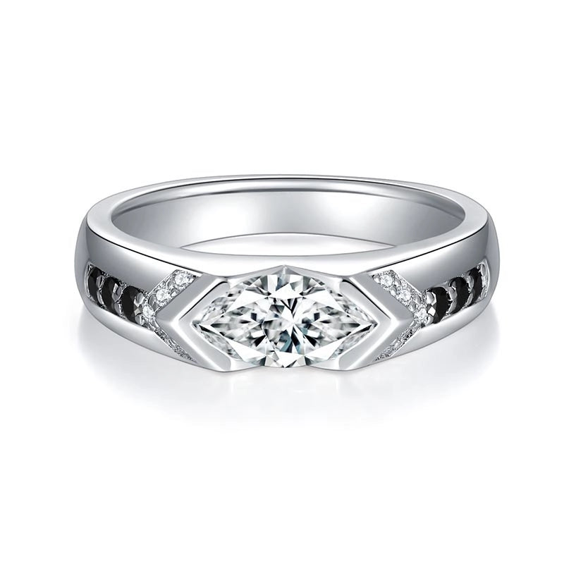 Real Marquise Cut Moissanite Ring - Ornalux