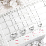 2CT Moissanite Heart Necklace S925 Silver - Ornalux