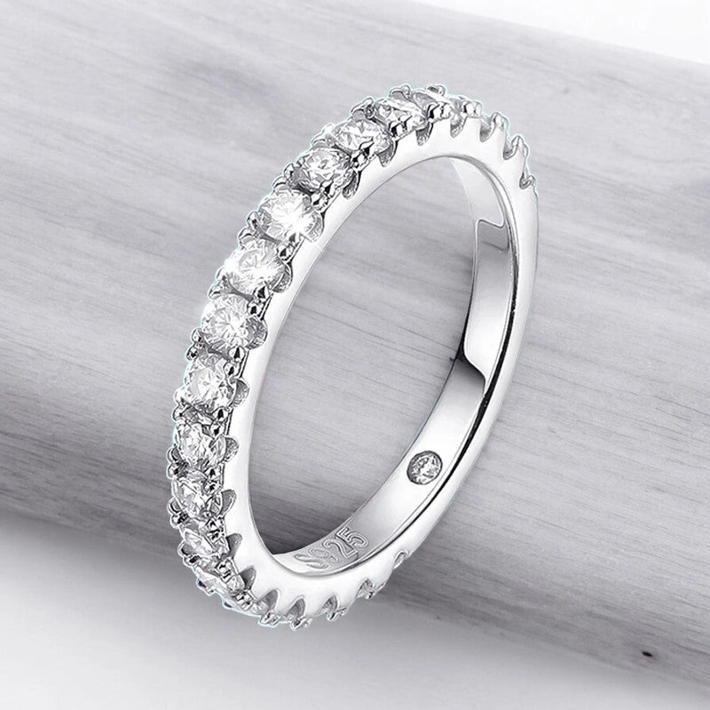 Luxury 4.15Cttw Moissanite Wedding Diamond Ring Set - Ornalux