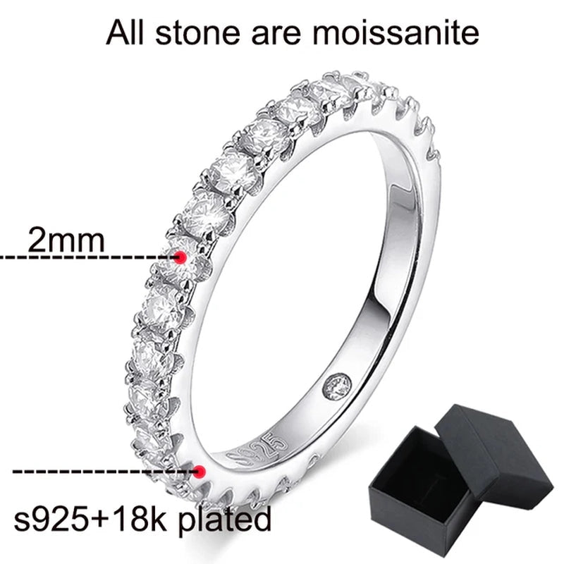 Luxury 4.15Cttw Moissanite Wedding Diamond Ring Set - Ornalux