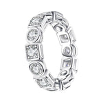 3.5mm D Color Moissanite Wedding Band - Ornalux