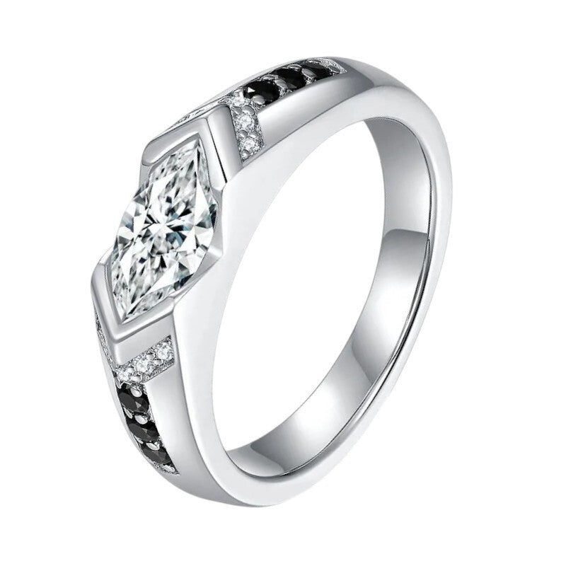 Real Marquise Cut Moissanite Ring - Ornalux