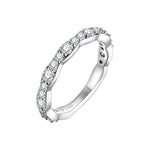Fashion Moissanite Wedding Band Ring - S925 Silver - Ornalux