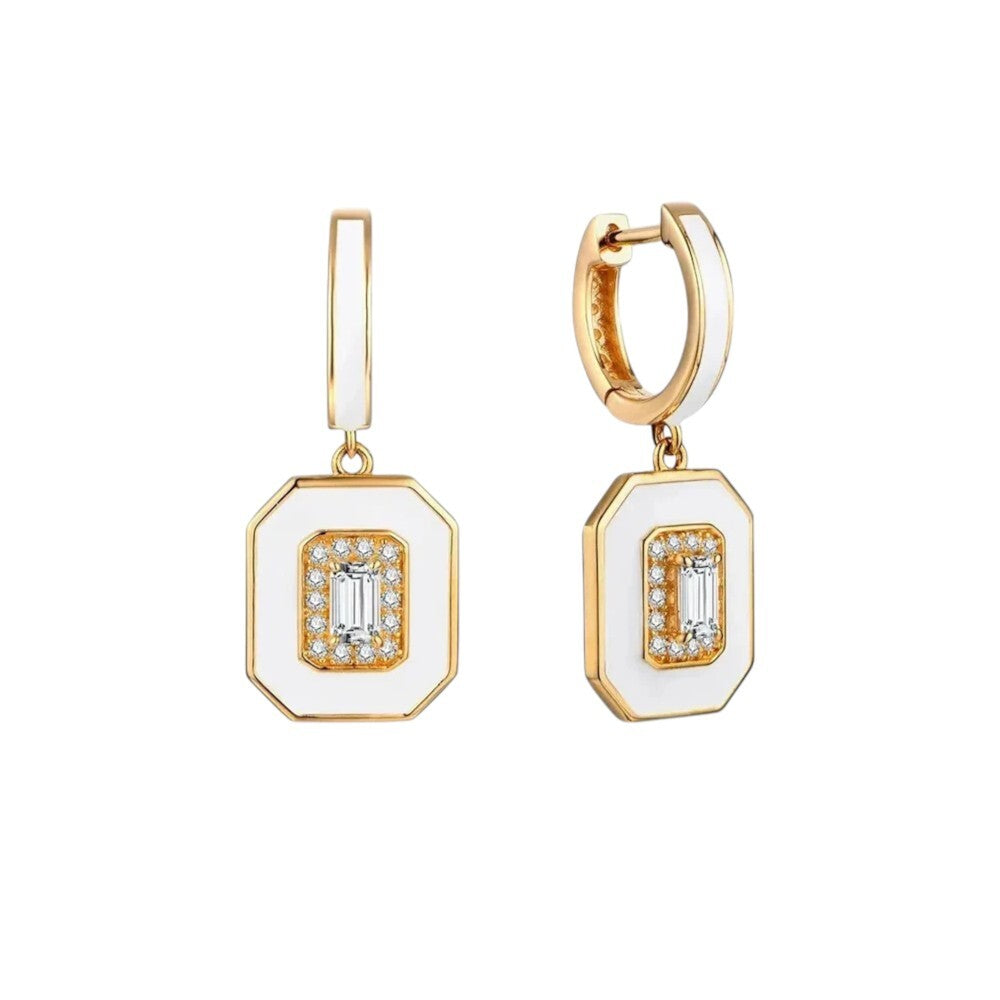 Luxury D VVS1 Moissanite Earrings - Classic Design - Ornalux