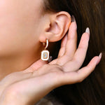 Luxury D VVS1 Moissanite Earrings - Classic Design - Ornalux