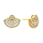 Luxury D VVS1 Color Moissanite Sector Earrings - Ornalux