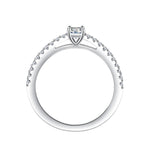 Certified Moissanite Silver Ring - Sparkling Women's Jewelry - Ornalux