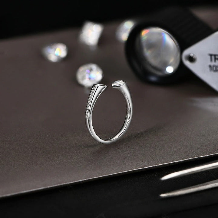 1Cttw Pear Cut Moissanite Diamond Ring - Wedding Jewelry - Ornalux