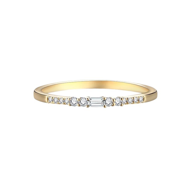 D Color Moissanite Wedding Band Ring - Ornalux