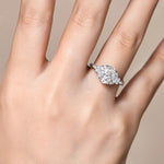 3Ct Oval Cut Moissanite Diamond Engagement Ring - Ornalux