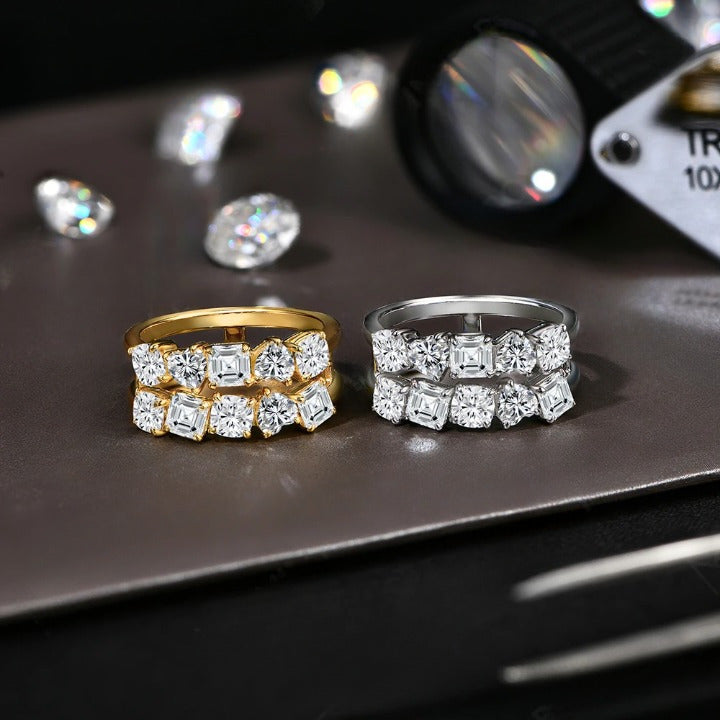 3.5Ct Moissanite Wedding Band Ring - Fine Jewelry Gift - Ornalux