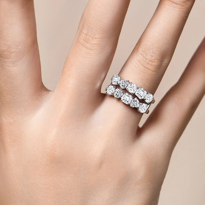 3.5Ct Moissanite Wedding Band Ring - Fine Jewelry Gift - Ornalux