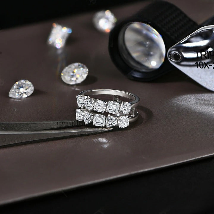 3.5Ct Moissanite Wedding Band Ring - Fine Jewelry Gift - Ornalux