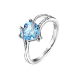 Luxury Heart Ruby Engagement Ring - Fine S925 Silver - Ornalux