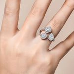 Three Stone Moissanite Ring For Women - Ornalux