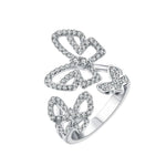 Luxury Butterfly Moissanite Diamond Ring - Ornalux