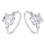 Luxury 3CT Radiant/Emerald Cut Moissanite Diamond Ring - Ornalux