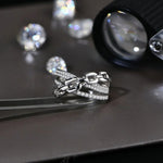 Vintage S925 Moissanite Ring - D Color VVS1 Diamond - Ornalux