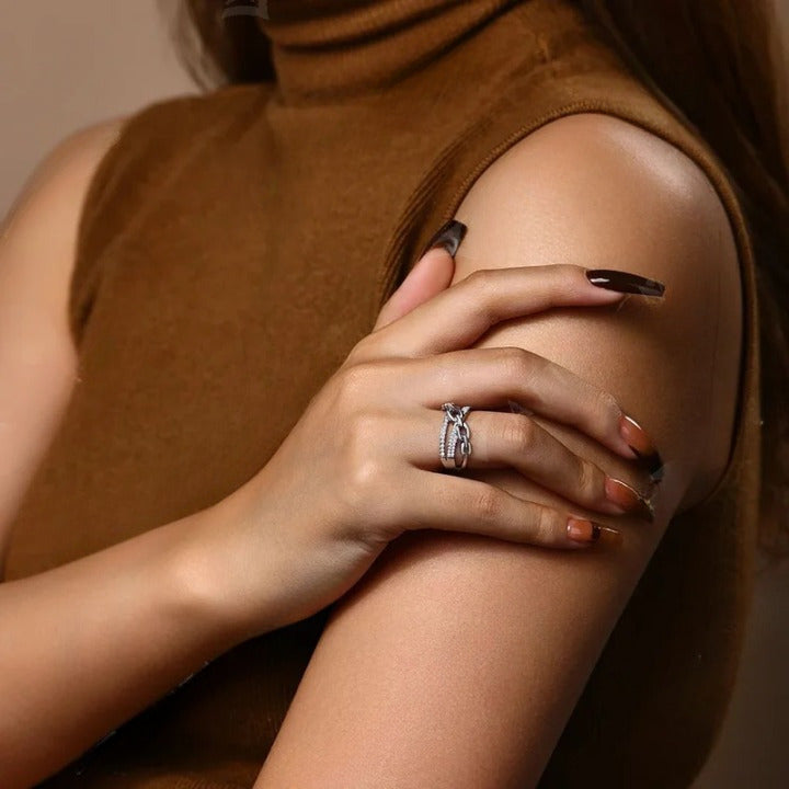 Vintage S925 Moissanite Ring - D Color VVS1 Diamond - Ornalux