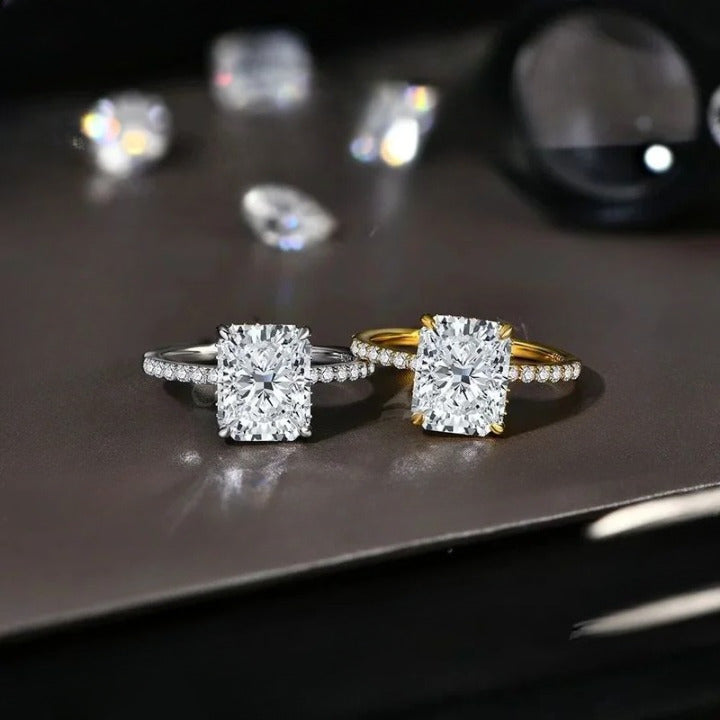 Radiant Cut 4CT Moissanite Ring - Sparkling Fine Jewelry - Ornalux
