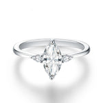 1Ct Marquise Cut Moissanite Ring - Anniversary Jewelry - Ornalux