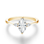 1Ct Marquise Cut Moissanite Ring - Anniversary Jewelry - Ornalux