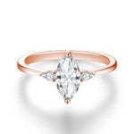 1Ct Marquise Cut Moissanite Ring - Anniversary Jewelry - Ornalux