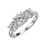 2.0Ct D Color Moissanite Wedding Ring - Ornalux