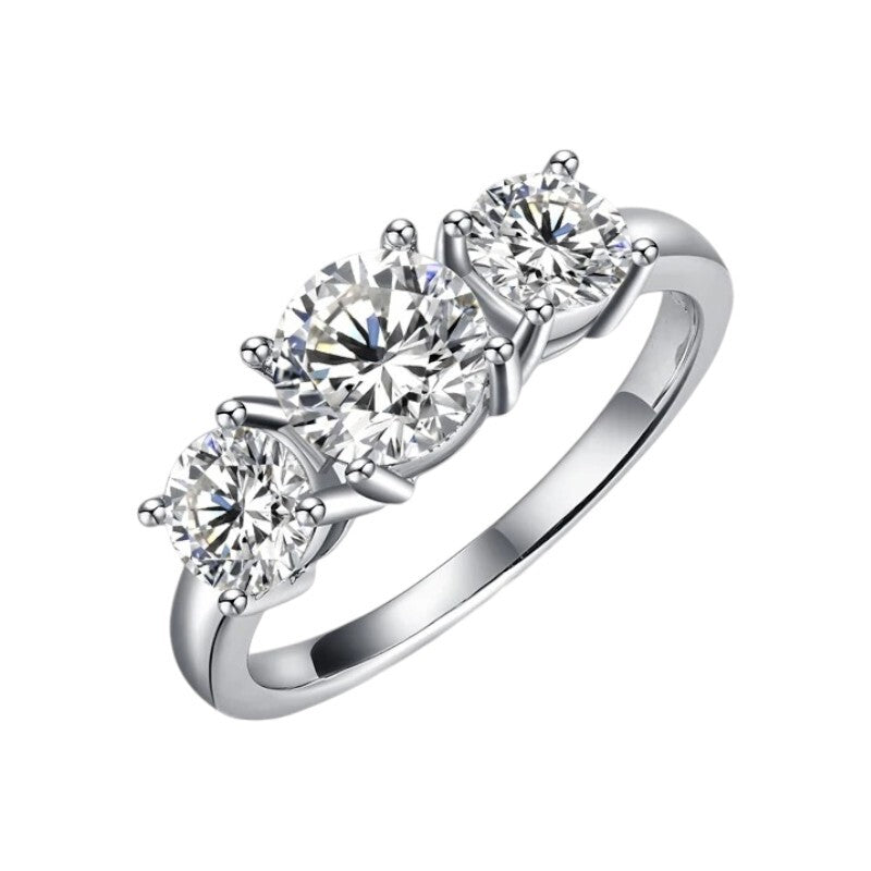 2.0Ct D Color Moissanite Wedding Ring - Ornalux
