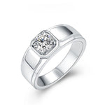 D Color 1Ct Men's Moissanite Wedding Ring S925 - Ornalux