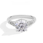 Cushion Cut 2.5CT Moissanite Engagement Ring - Ornalux