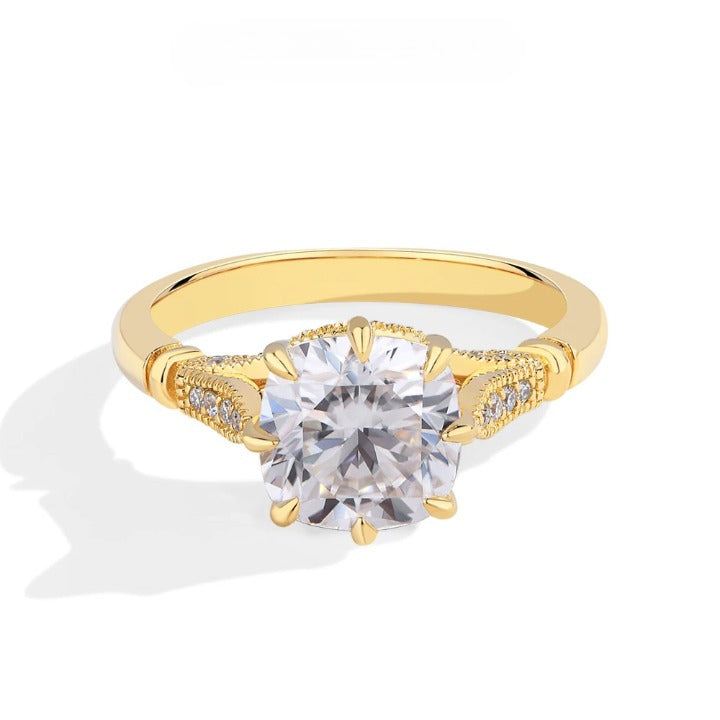 Cushion Cut 2.5CT Moissanite Engagement Ring - Ornalux
