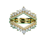 Certified D Color Moissanite Bridal Ring Set - Ornalux